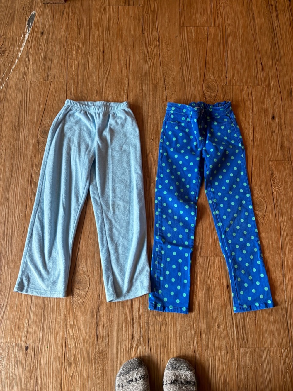 Girls blue pants bundle, kids size s/m (6/7)